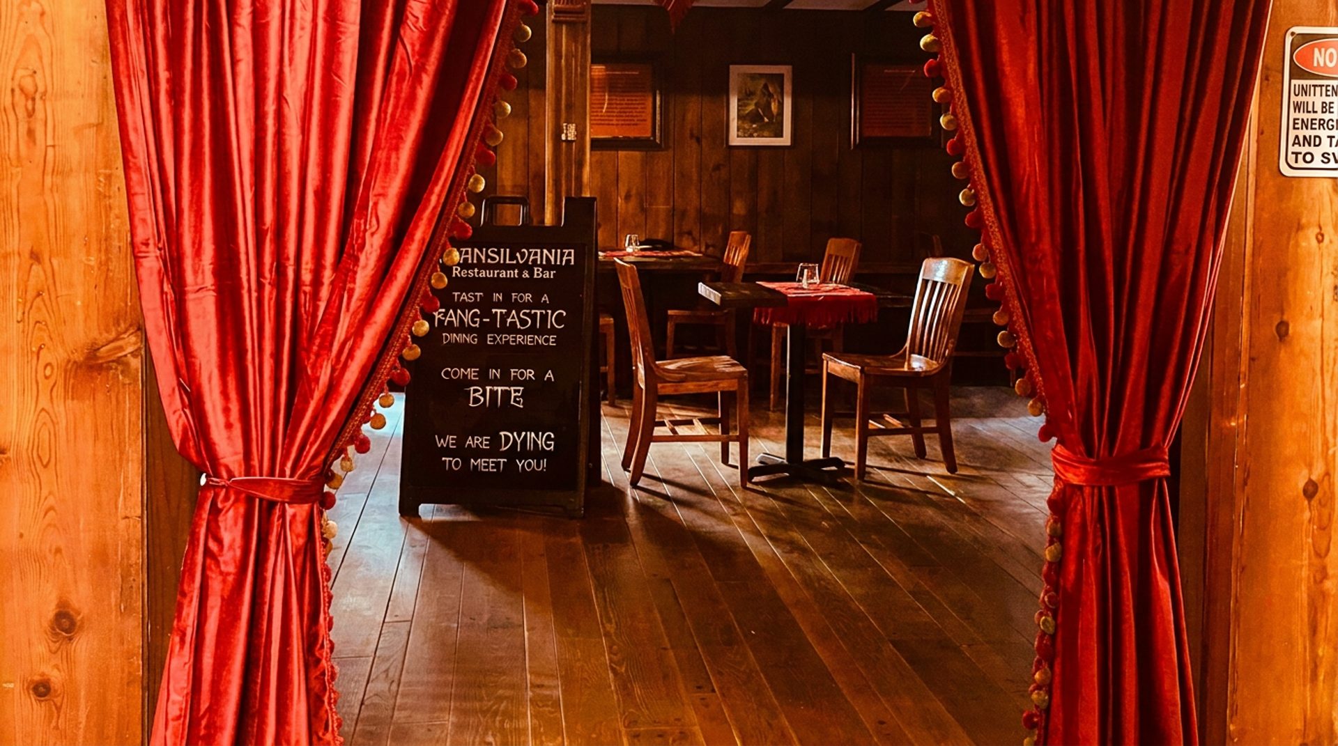 Enter through the velvet curtain